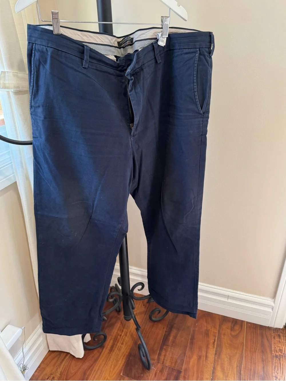 Banana Republic Men Classic Navy Chino Pants Emerson Size 40